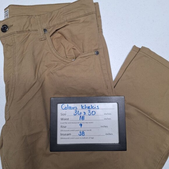 Colours Alexander Julian Stretch Khaki Pants Lightweight Mens 36 x 30 - Picture 6 of 7